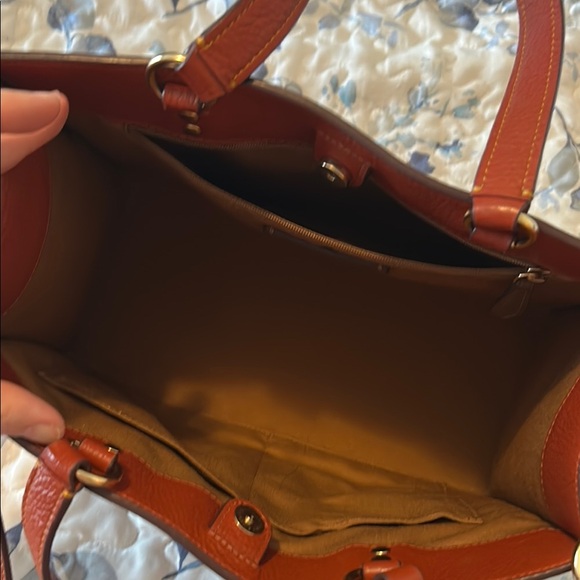 Coach Brown and Red Strawberry Print Tote Bag - Picture 5 of 9